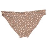 Aerie  Bikini Bottoms Tan White Speckle Textured Swimsuit Size L Photo 1