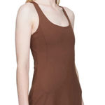 Girlfriend Collective brown Paloma Dress SMALL Photo 0