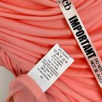 House Of CB  Ivana Gathered Asymmetric Dress in Apricot Size Large Photo 8