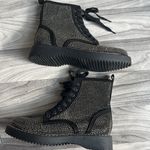 Madden Girl  Black Studded Combat Boots Photo 4