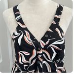 Anthropologie Hei Hei‎ ,  Black Floral Romper, Culottes, Fun design, size M Photo 3