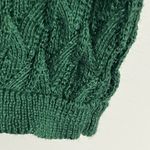 ZARA Green Knit Tank Top Textured Pattern With Front Buttons Size Medium Photo 1