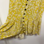 Wish  Golden Bloom Yellow White Ditsy Daisy Floral Dress Womens Size Small Photo 6