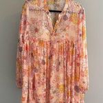By Together  Sheer Chiffon Floral Printed Mini Dress Size Medium Photo 0