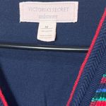 Victoria's Secret Womens Striped Pajamas One piece Sleepwear M Cotton Photo 5