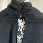 Frank Remme black long sleeve scarf dress NWOT( has a flaw) Size L Photo 6