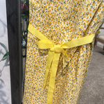 Madison Leigh  Yellow Floral Midi Dress Photo 1