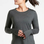 Athleta Womens Uptempo Grey Long Sleeve Workout Top Size XL Photo 0