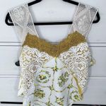 Handcrafted napkin reworked shirt Yellow Size M Photo 0