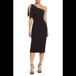 Dress the Population  NWT Tiffany 1 shoulder black midi dress size small Photo 1