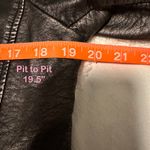 Skies Are Blue  Vegan Leather Moto‎ Biker Jacket Sz M Black Asymmetrical Zipper Photo 11