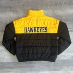PINK - Victoria's Secret  Iowa Hawkeyes Puffer Jacket NEW Womens M Black Yellow NCAA Photo 5
