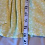 Wild Fable Women Size XL Neon Yellow Ditsy Floral Tiered Ruffle Tie Swing Dress Photo 7