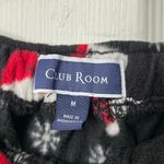 Club Room Santa Hat Print Fleece Pants Photo 3