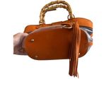 Miu Miu Orange Suede PVC Top Bamboo Handle Bag Photo 15