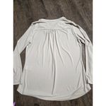 Angel Apparel Boutique Made in Turkey Bone Cream Stretchy Long Sleeve Blouse L Size L Photo 3