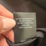 Hutch Anthro  Sherry Skirt Black Faux Patent Shine Notched Hem PU Rayon Blend 2 Photo 7