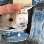 AGOLDE  Riley High Waist Straight Cropped Distressed Button Fly Raw Hem Zephyr 26 Photo 6