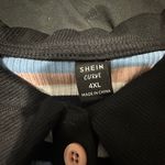 SheIn Plus Sized Pink & Blue Striped Polo Photo 3