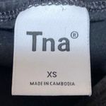 Aritzia Tna Women's Black Knit Crewneck Short Sleeve Crop Tee T-shirt Top Sz XS Photo 2