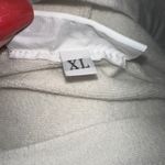 Bryn Walker  Cream Hooded Sweatshirt XL Made in USA 3/4 Dolman Sleeves Photo 3