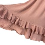 Free People One X-Small Adella Slip Mini Dress Rose Crochet Lace Flowy Smocked Photo 4