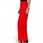 Vintage 60’s Red Textured High Rise Holiday Christmas Flare Pants Size XS Photo 2