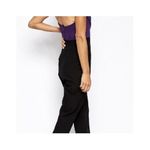 ASOS NWT  Strapless Sweetheart Neckline Purple Black gathered Jumpsuit Size 6 Photo 10