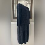 Tahari  Layered Space Dye Dress, Green Size 14 Photo 5