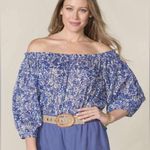 Matilda Jane  Good Hart Canyon Floral Off Shoulder Shirt Blouse Size Medium Photo 1