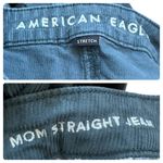 American Eagle Green Corduroy Stretch Mom Straight Jean Pant Size 6 Regular Photo 10