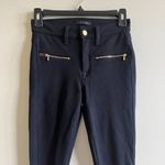 7 For All Mankind Black Ankle Zip Zipped Pockets Skinny Jeans Womens Size 25 Photo 1