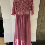 Ever Pretty  (S) Mauve/Sequin LONG FORMAL NWT Photo 1