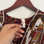 Raga  Asymmetrical Dress in Rich Brown and Cream Photo 3