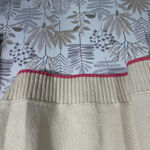 Cynthia Rowley  Active‎ Women's Sweater Medium Beige Half Zip Pullover Pink Trim Photo 4