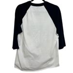 Disney  Parks Women’s Baseball Ringer Tee in White and Navy - Size M Photo 1