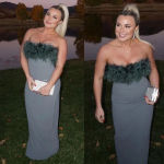 House Of CB  'Juliene' Eucalyptus‎ Maxi Dress NWOT strapless size XL Photo 1