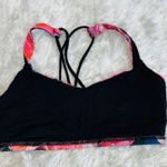 Lululemon Energy Bra Secret Garden Black Sz 6 Photo 4