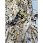 Nic+Zoe Nic + Zoe Sleeveless Floral Dress XL Gray Yellow Balloon Hem Tie Waist Size xl Photo 2