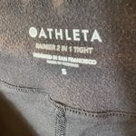 Athleta  Rainier 2-in-1 Tights Black Size Small Winter Running Leggings Shorts Photo 4