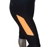 Nike Dri Fit Cropped Running Black Leggings Back Zipped Pockets Women's Size S Photo 0