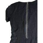 Parker Womens  Black Side Ruching V-Neck Bodycon Dress Back Zipper Stretch Size S Photo 6