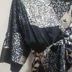 Saint Tropez West Saint Tropez 10 Midnite Blue Silver Kimono Top Photo 1