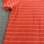 Kuhl Striped Pocket Tee Shirt Women's Large Orange CoolPlus Short Sleeve *Worn Photo 3
