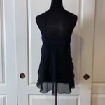 Frederick's of Hollywood VTG  BLACK SHEER LINGERIE CHEMISE SLIP DRESS Photo 3