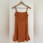 COAST | Burnt Orange Square Neck Mini Dress Photo 1
