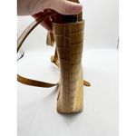 Madewell The Zip Top Transport Crossbody Bag Brown Embossed Crocodile Leather Photo 5