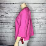 JM Collection  NWT Size 18 Pink Embroidered 100% Cotton Bolero Jacket Cardigan Photo 1