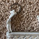 COCHNI Italy Silver Braided Leather Coin Pouch Small Zip Pouch Wristlet Dust Bag Photo 10