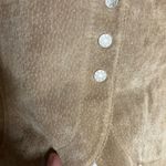 Y2K The Dress Barn suede leather jacket snap front tan women's size XL western Photo 4